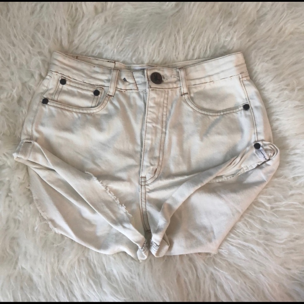 One Teaspoon Vintage Bandits Denim Shorts